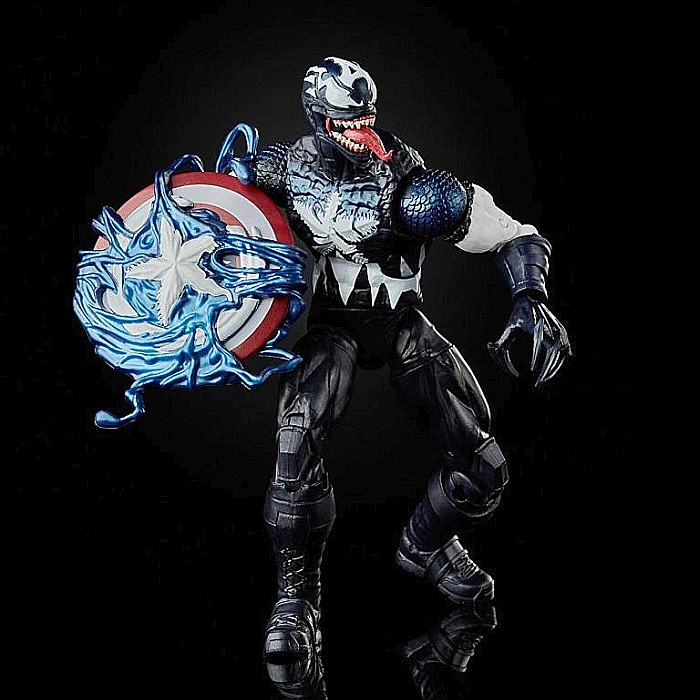 Hasbro Marvel Legends Series 6-inch Collectible Venomized Captain America Action Figure Toy, Premium [4]