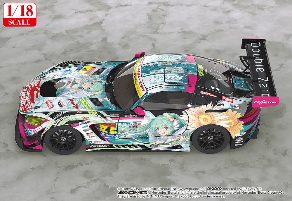 Hatsune Miku GT Project Vehicle 1/18 Good Smile Hatsune Miku AMG 2017 SUPER GT Ver. 26 cm [3]