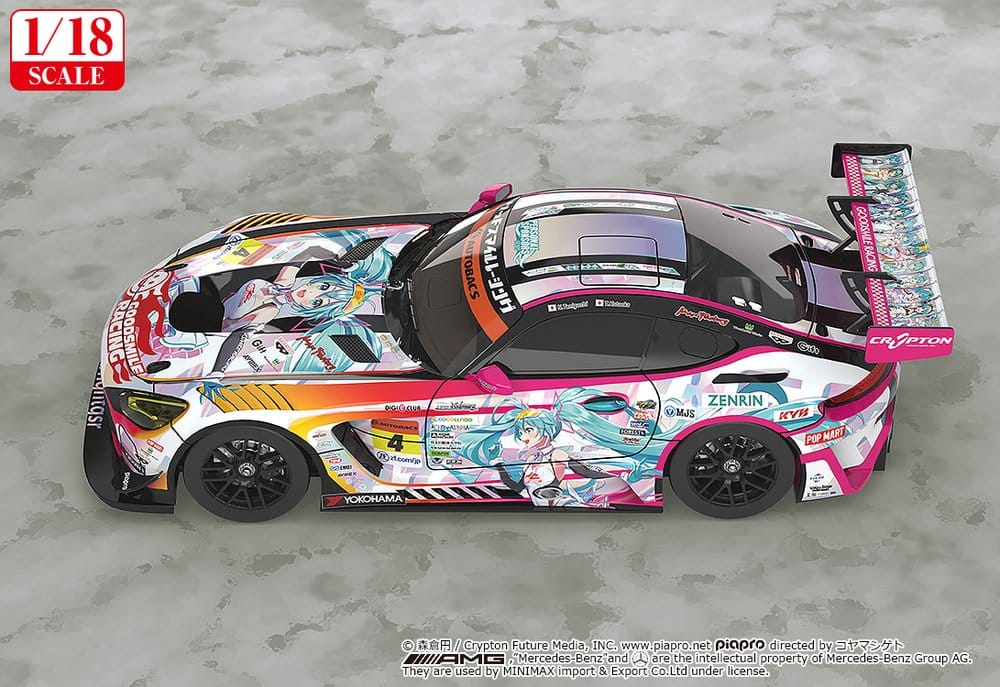 Hatsune Miku GT Project Vehicle 1/18 Good Smile Hatsune Miku AMG 2021 SUPER GT 100th Race Commemorative Ver. 26 cm [3]