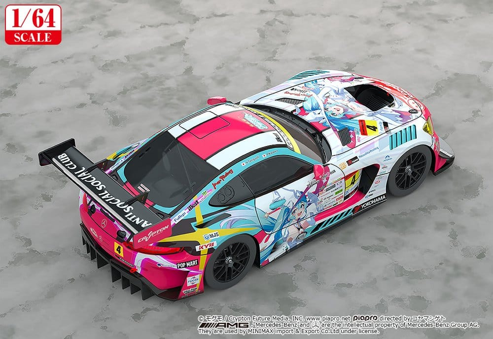 Hatsune Miku GT Project Vehicle 1/64 AMG 2024 Season Opening Ver. 7 cm [2]