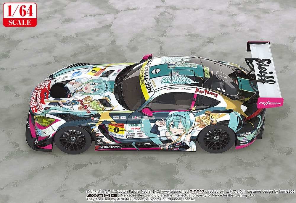 Hatsune Miku GT Project Vehicle 1/64 Good Smile Hatsune Miku AMG 2018 SUPER GT Ver. 7 cm [3]