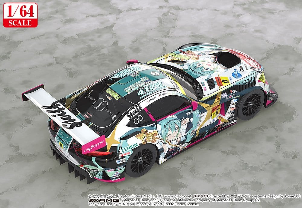 Hatsune Miku GT Project Vehicle 1/64 Good Smile Hatsune Miku AMG 2018 SUPER GT Ver. 7 cm [2]