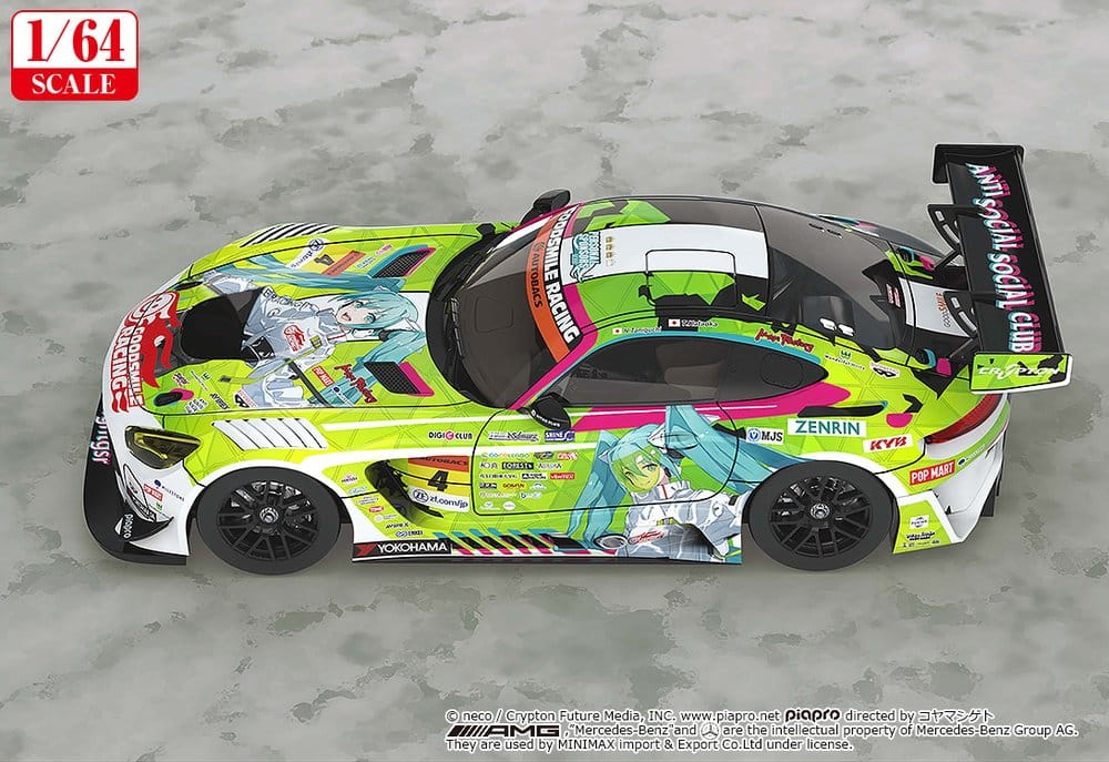 Hatsune Miku GT Project Vehicle 1/64 Hatsune Miku AMG 2022 Season Opening Ver. 7 cm [3]