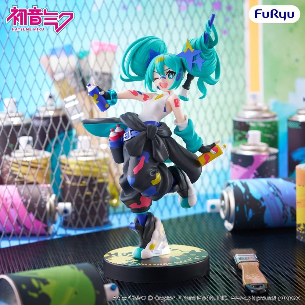 Hatsune Miku Muchute PVC Statue Paint Girl Another Color Ver. 23 cm [1]