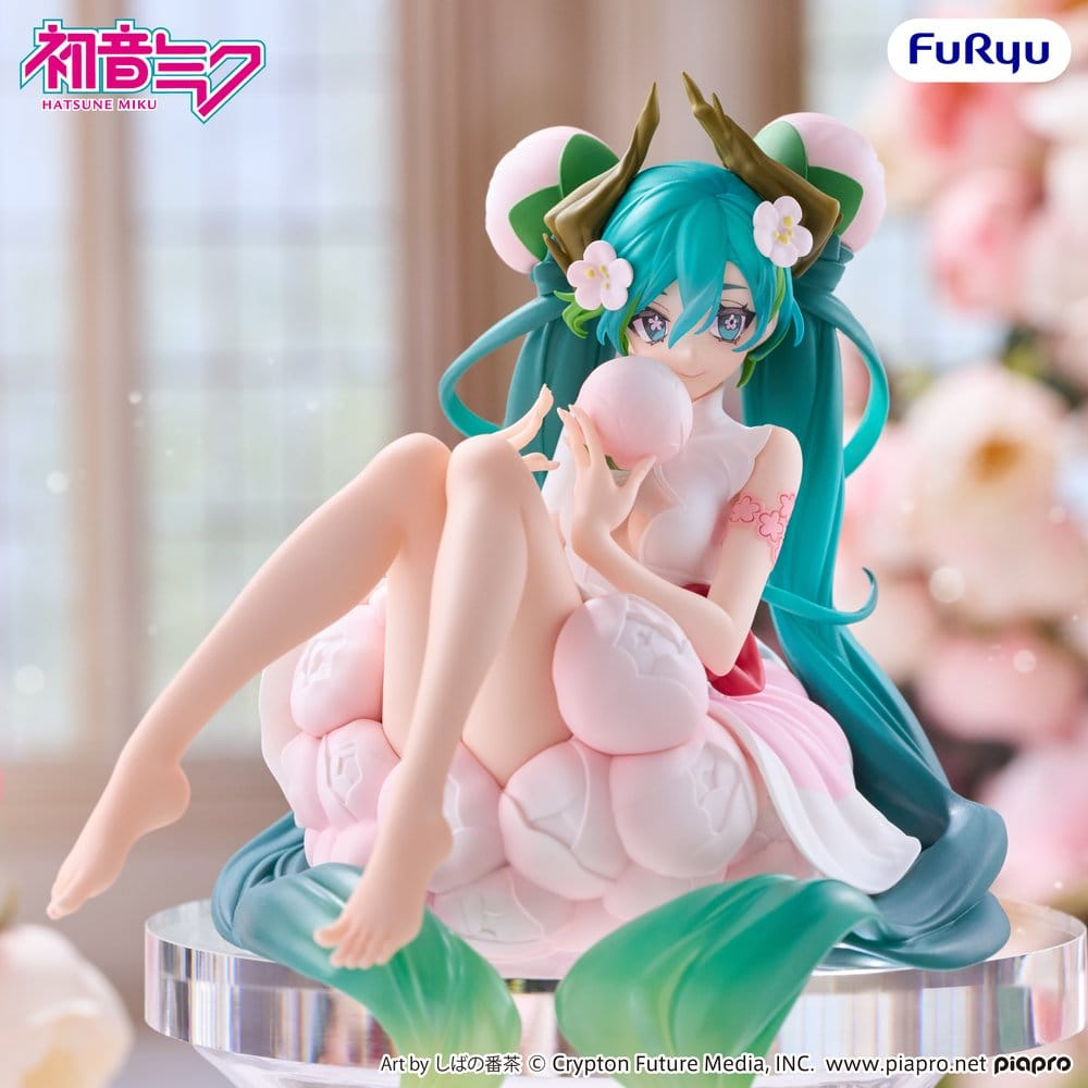 Hatsune Miku Noodle Stopper PVC Figure Flower Fairy White Plum Blossom 13 cm [5]