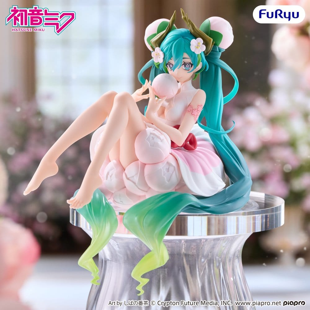 Hatsune Miku Noodle Stopper PVC Figure Flower Fairy White Plum Blossom 13 cm [6]
