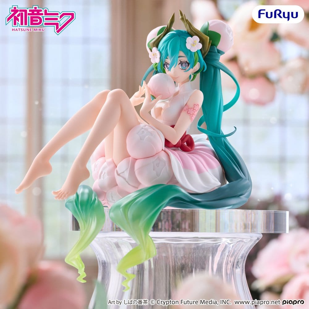 Hatsune Miku Noodle Stopper PVC Figure Flower Fairy White Plum Blossom 13 cm [4]