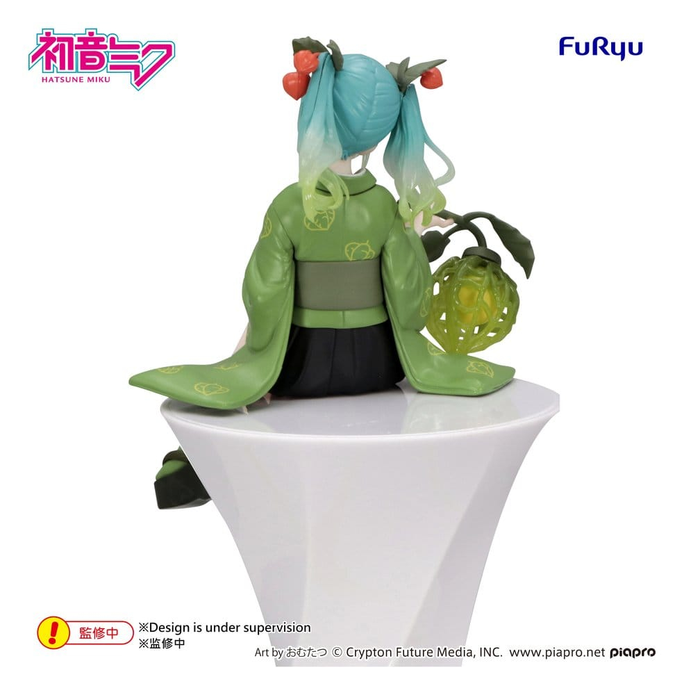 Hatsune Miku Noodle Stopper PVC Figure Flower Fairy Winter Cherry Green Color Ver. 15 cm [3]