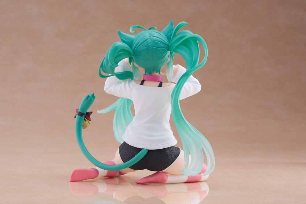 Hatsune Miku PVC Statue Desktop Cute Figure Hatsune Miku Cat Ear T-Shirt Ver. 13 cm [7]