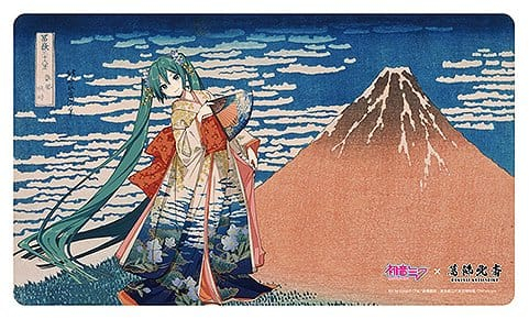 Hatsune Miku x Katsushika Hokusai iXima Desk Mat The Great Wave off Kanagawa/Fine Wind, Clear Morning [2]