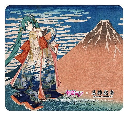 Hatsune Miku x Katsushika Hokusai iXima Mousepad The Great Wave off Kanagawa/Fine Wind, Clear Morning [2]