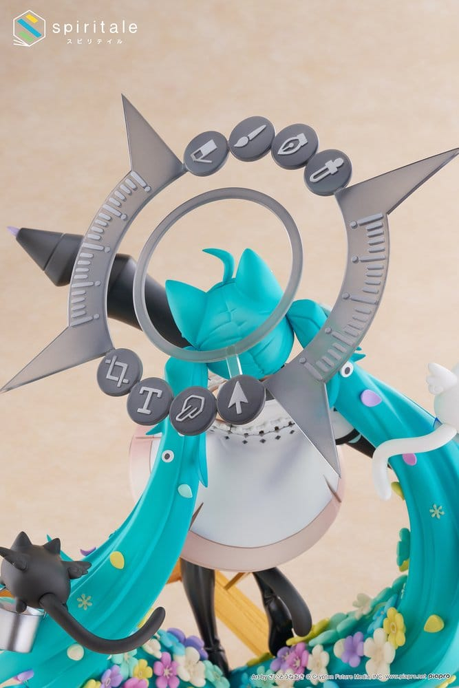 Hatsune Miku x Naoki Saito PVC Statue 1/7 My Figure Making! The Painter Ver. 34 cm [12]
