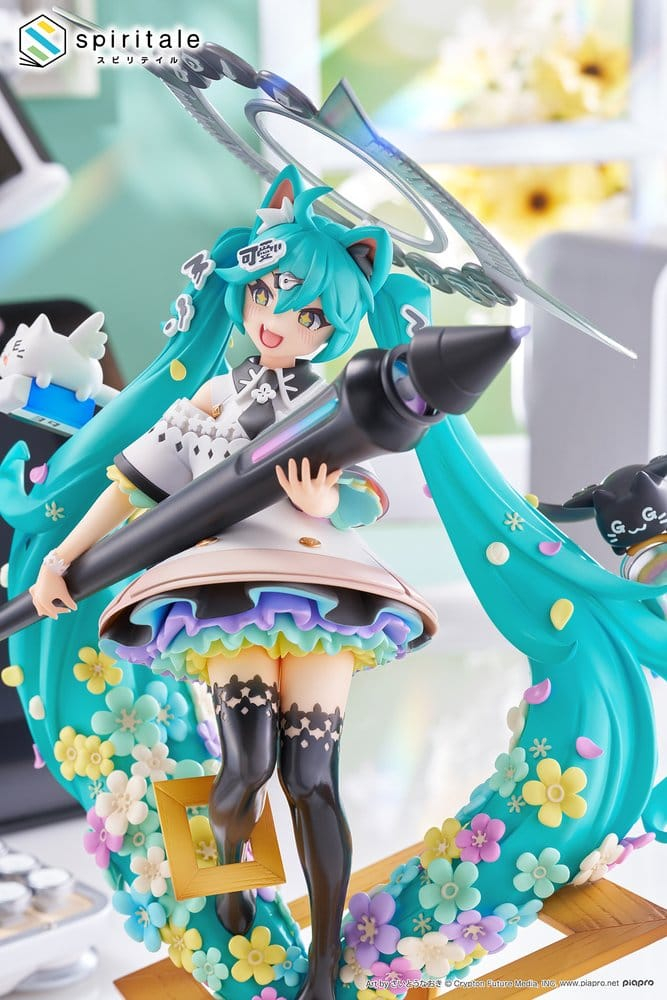 Hatsune Miku x Naoki Saito PVC Statue 1/7 My Figure Making! The Painter Ver. 34 cm [21]