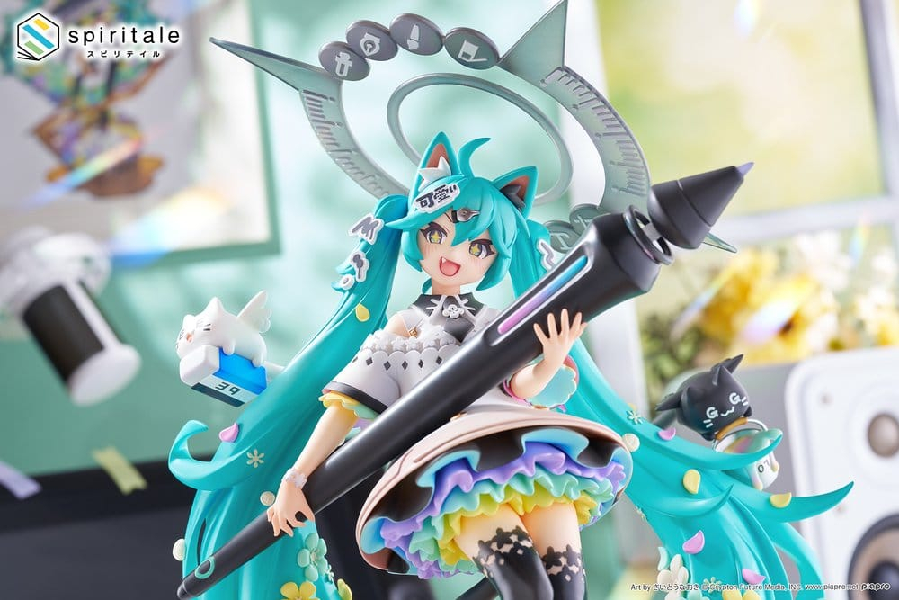 Hatsune Miku x Naoki Saito PVC Statue 1/7 My Figure Making! The Painter Ver. 34 cm [18]