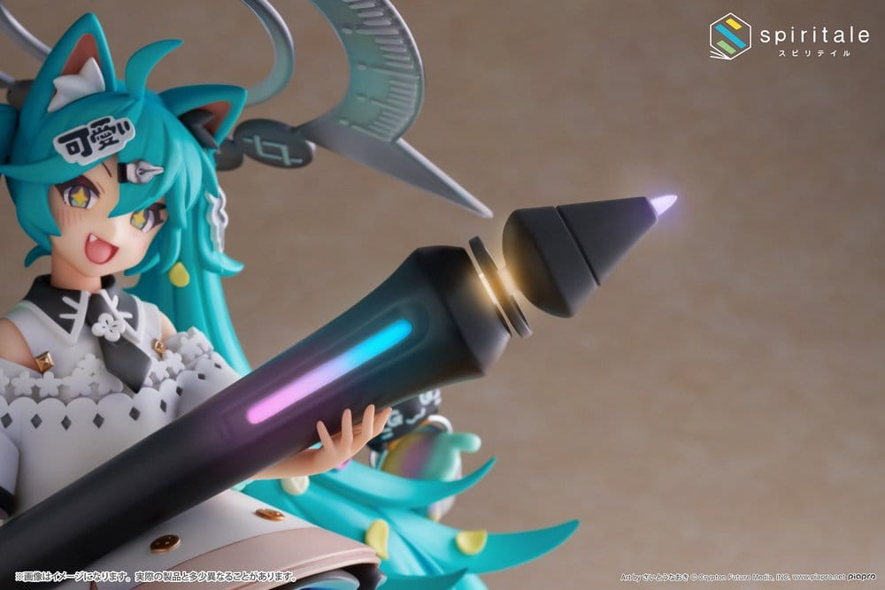 Hatsune Miku x Naoki Saito PVC Statue 1/7 My Figure Making! The Painter Ver. 34 cm [13]