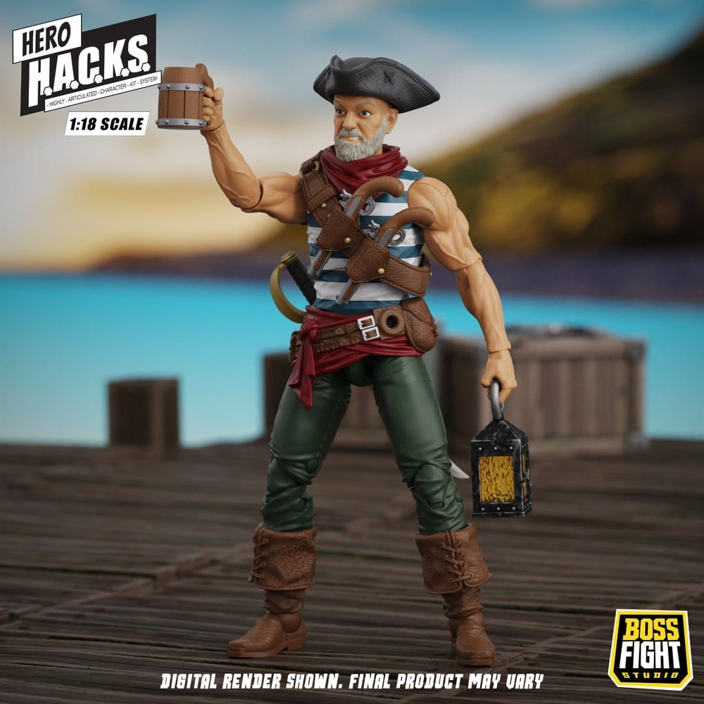 Hero H.A.C.K.S. Core Action Figure 1/18 Heroes and Villains Wave 1 Daniel Wright: Pirate Quartermaster [6]