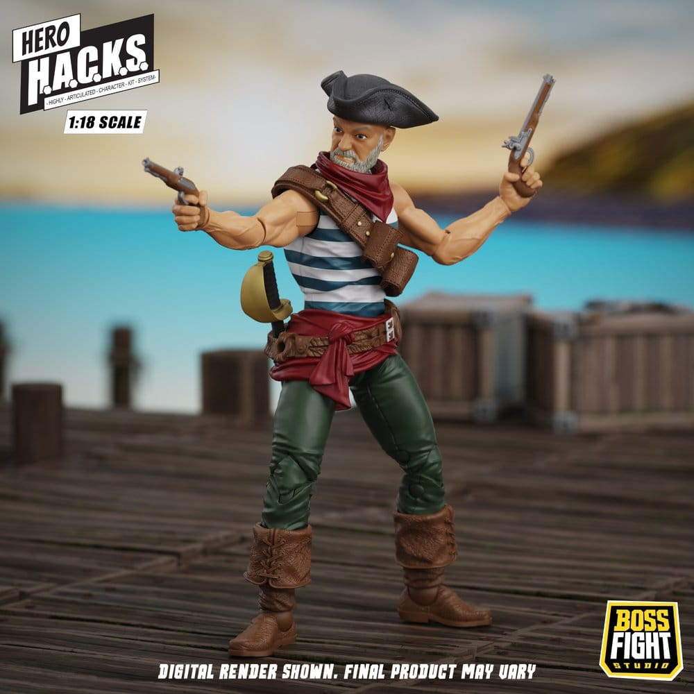 Hero H.A.C.K.S. Core Action Figure 1/18 Heroes and Villains Wave 1 Daniel Wright: Pirate Quartermaster [9]