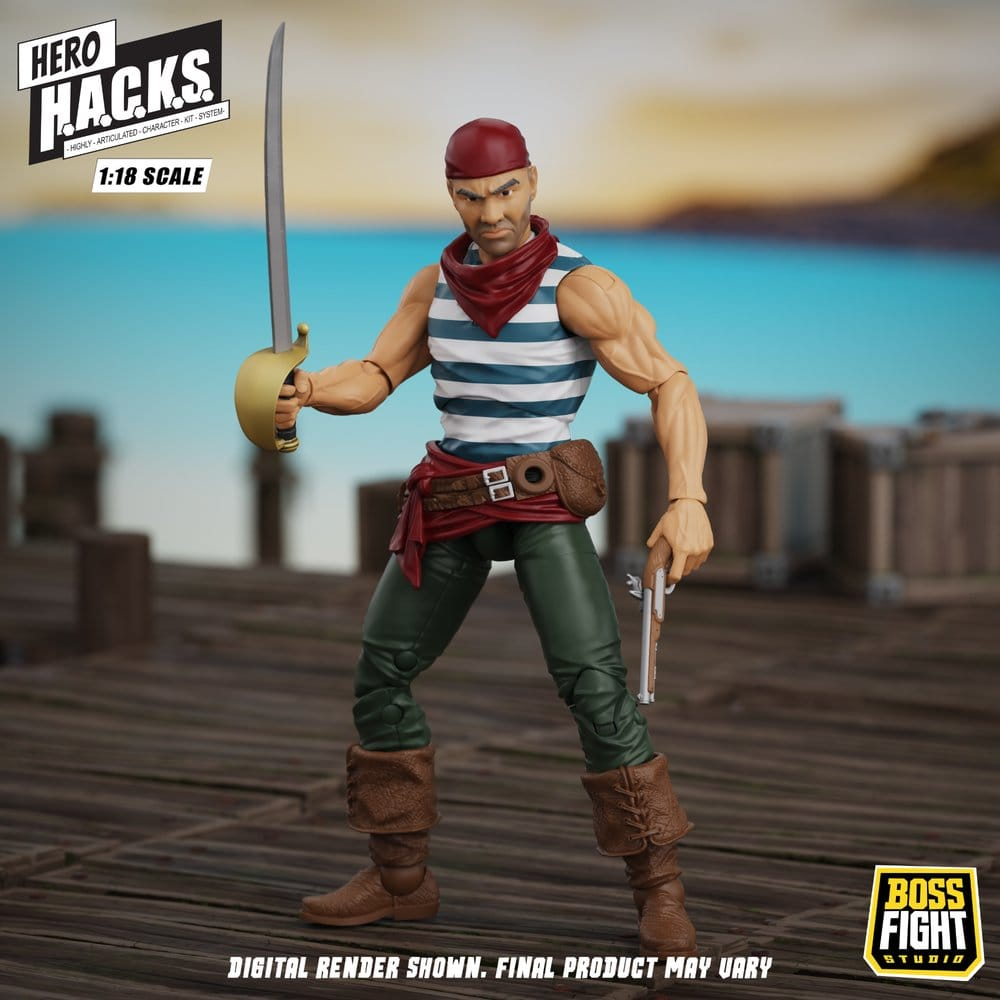Hero H.A.C.K.S. Core Action Figure 1/18 Heroes and Villains Wave 1 Daniel Wright: Pirate Quartermaster [7]