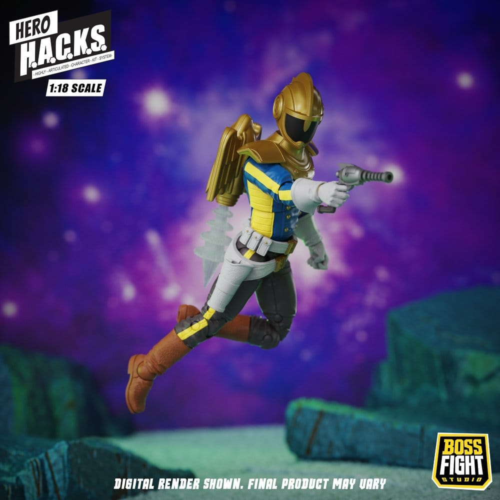 Hero H.A.C.K.S. Core Action Figure 1/18 Heroes and Villains Wave 1 Jett Steelblade: Stellar Knight of Accord [8]