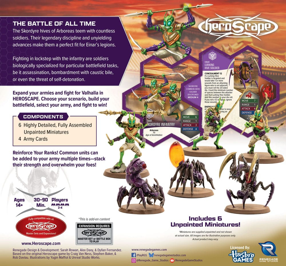 Heroscape Army Expansion Age of Annihilation Skordyre Soldiers (Common) *English Version* [2]