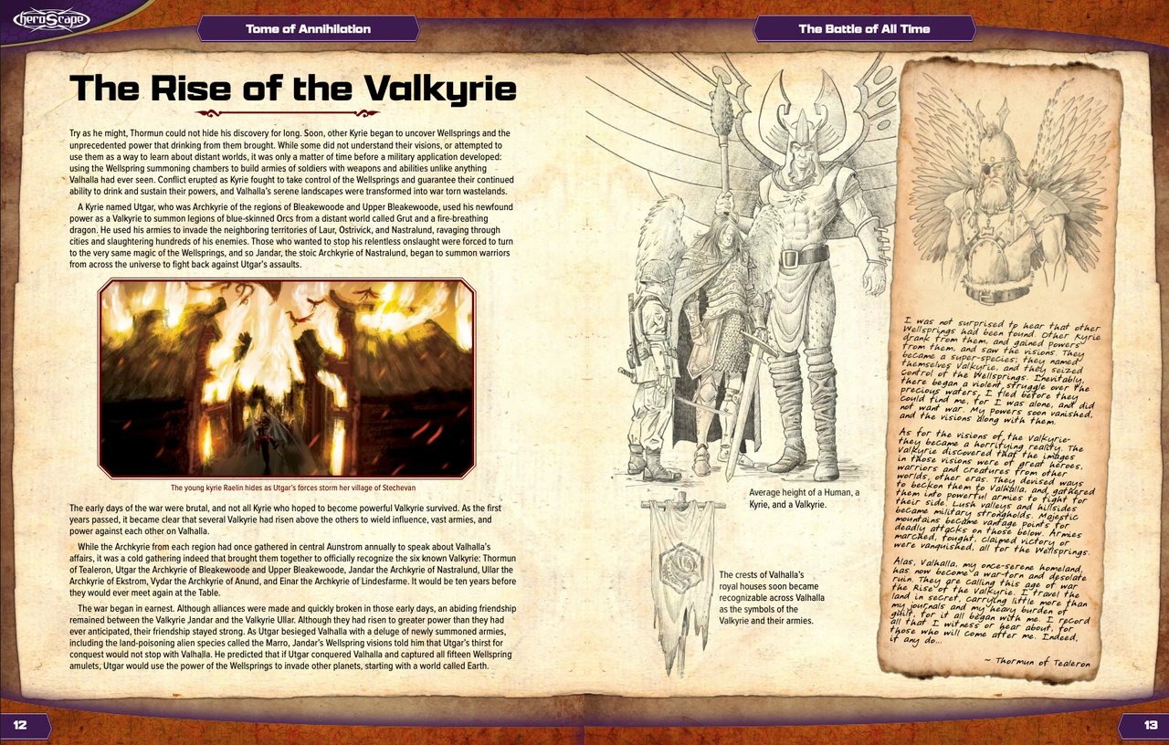 Heroscape: Tome of Annihilation – Carte lore si scenarii, hardcover, engleza [4]