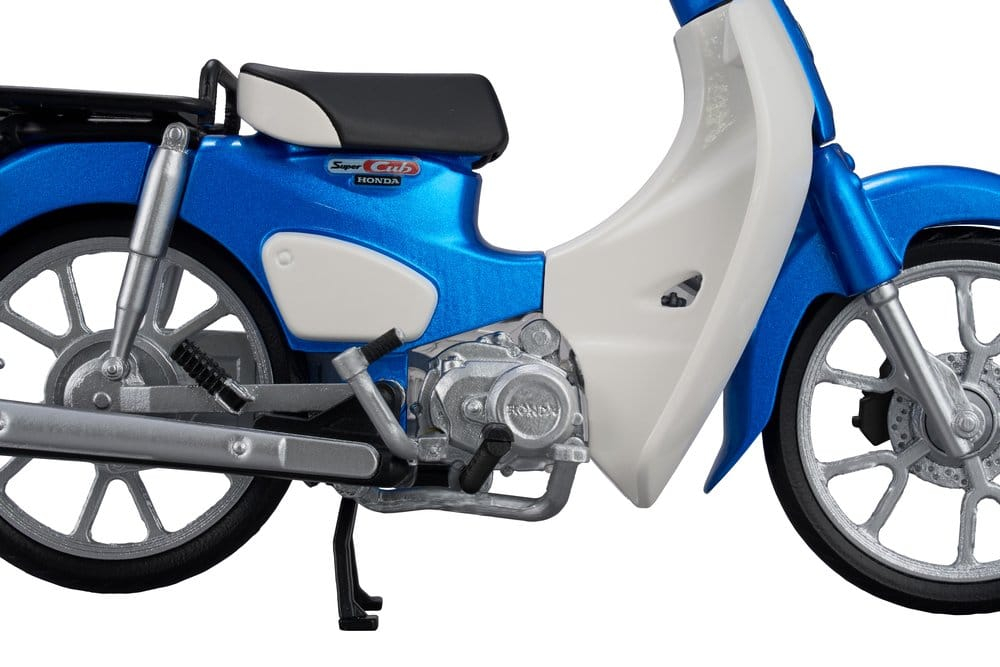Honda Kaitanics Plastic Model Kit Super Cub 110 Glint Wave Blue Metalic [2]
