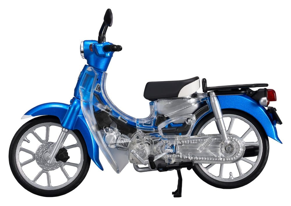 Honda Kaitanics Plastic Model Kit Super Cub 110 Glint Wave Blue Metalic [6]