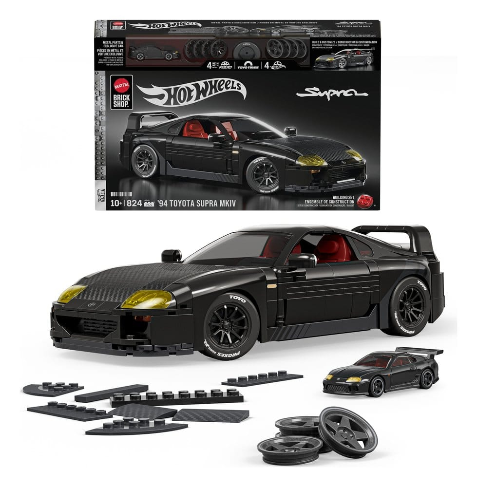 Hot Wheels Elite Mattel Brick Shop Building Set 1/16 '94 Toyota Supra MKIV [6]