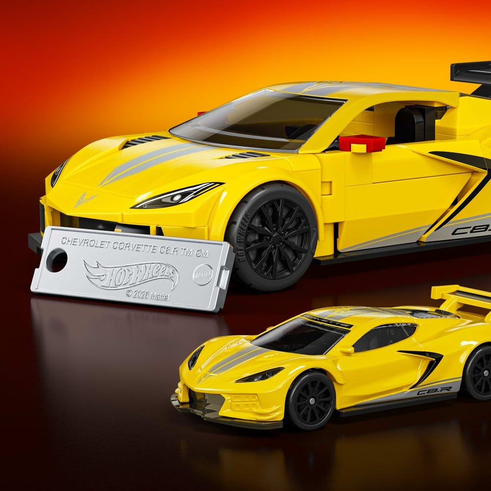 Hot Wheels Speed Mattel Brick Shop Building Set 1/32 '20 Corvette C8.R [4]
