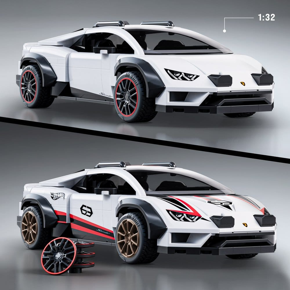 Hot Wheels Speed Mattel Brick Shop Building Set 1/32 Lamborghini Huracán Sterrato [2]