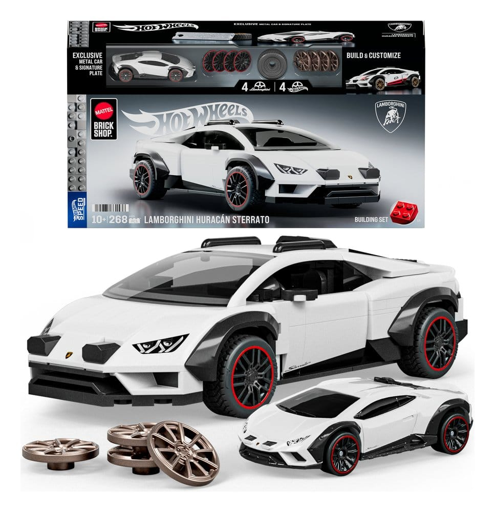 Hot Wheels Speed Mattel Brick Shop Building Set 1/32 Lamborghini Huracán Sterrato [6]