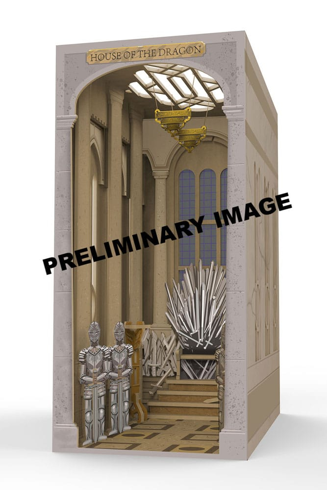 House of the Dragon Tiny Adventures Book Nook Mini Diorama Iron Throne 23 cm [9]