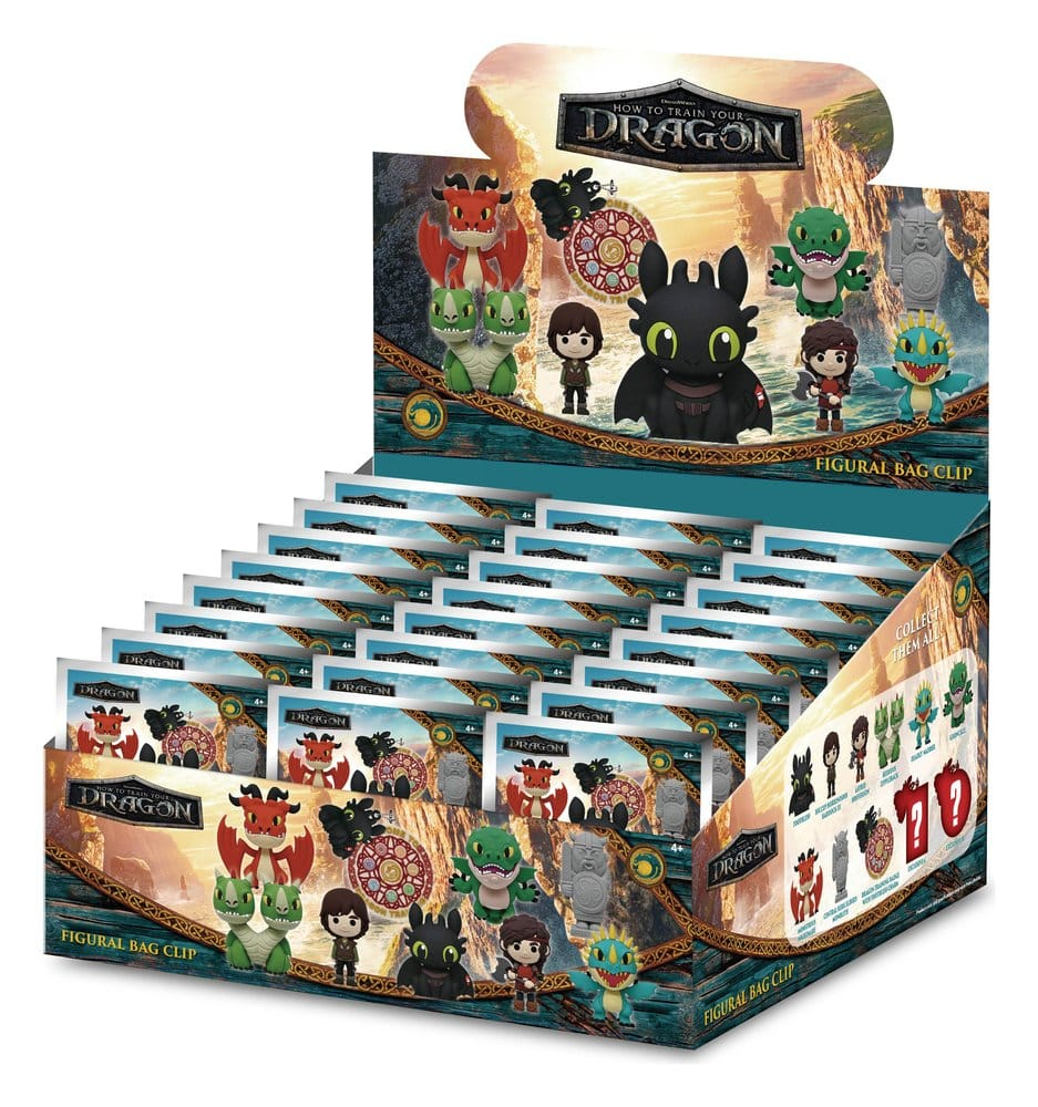 How to Train Your Dragon 3D PVC Bag Clips Series 2 Display (24) [3]