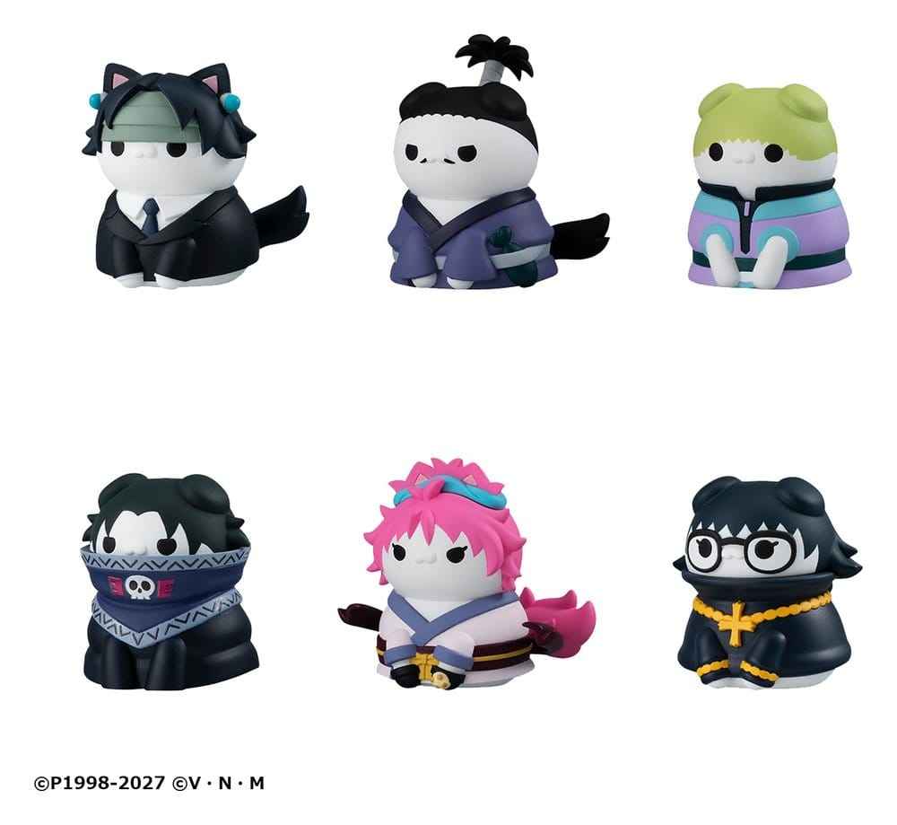 Hunter x Hunter Mega Cat Project Mini Figures Nyanter x Nyanter the Phantom Troupe x Cat 3 cm Blind Box Display (8) [10]