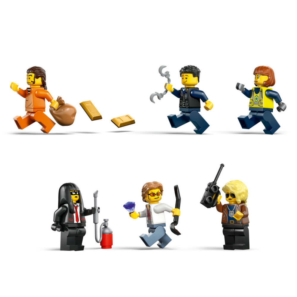 LEGO City Jaf in Trenul Politiei 60508 Set Tren Electric 1313 Piese [6]