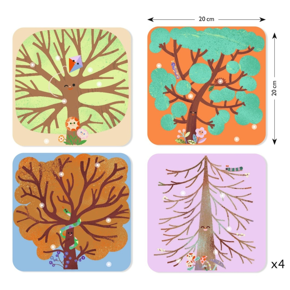 Joc creativ Colaj cu stickere din fetru, Djeco [3]