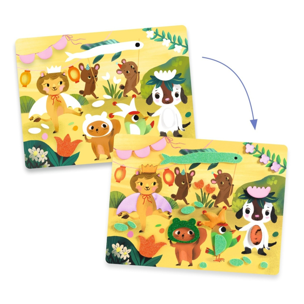 Joc creativ Colaj cu stickere din spuma, Djeco [2]