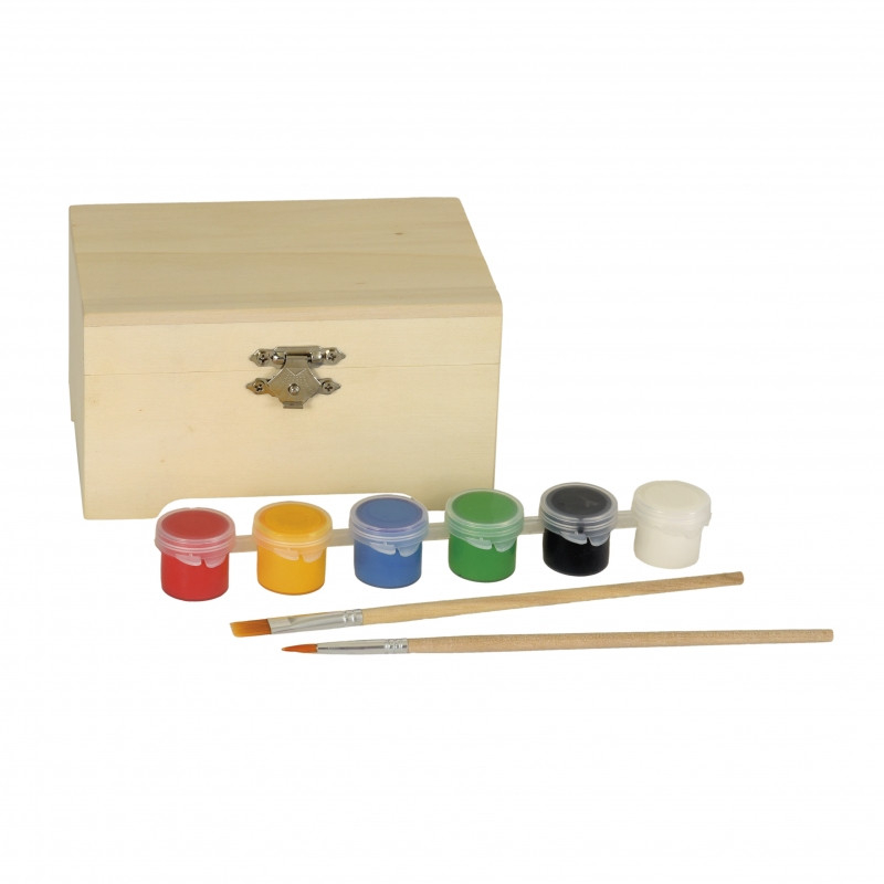 Joc creativ Cutie din lemn de pictat, Egmont Toys [1]