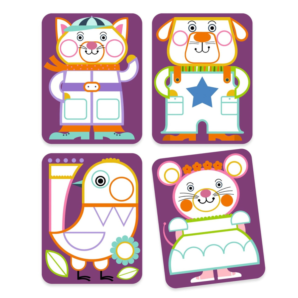 Joc creativ de pictura Obraji imbujorati, Djeco [3]