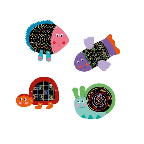 Joc creativ de razuit Animale amuzante, Djeco [2]