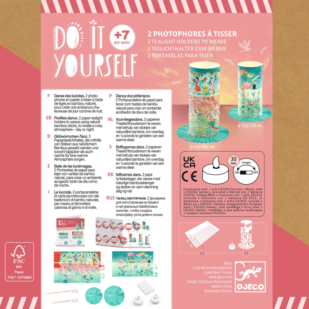 Joc creativ DIY Dansul licuricilor, Djeco [2]