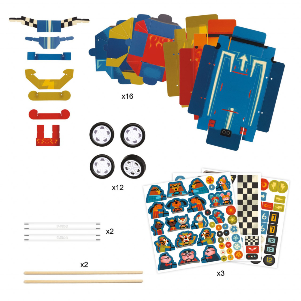 Joc creativ DIY Grand Prix, Djeco [3]