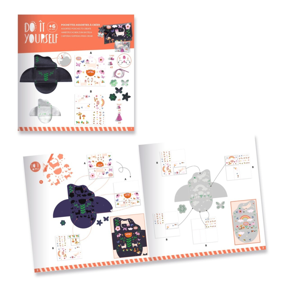 Joc creativ DIY Poseta si portofel, Djeco [3]