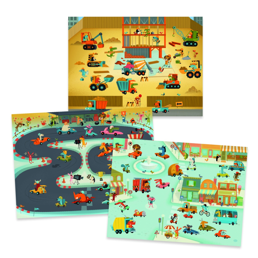 Joc creativ Transferuri cu vehicule, Djeco [5]