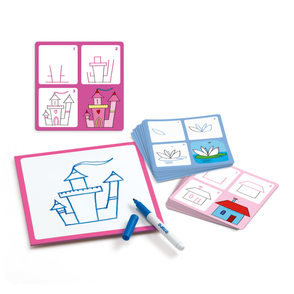 Joc Eduludo Deseneaza pas cu pas printese, Djeco [3]