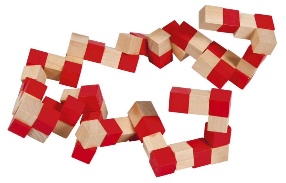 Joc logic IQ 3D Puzzle rosu&natural Anaconda, Fridolin [3]