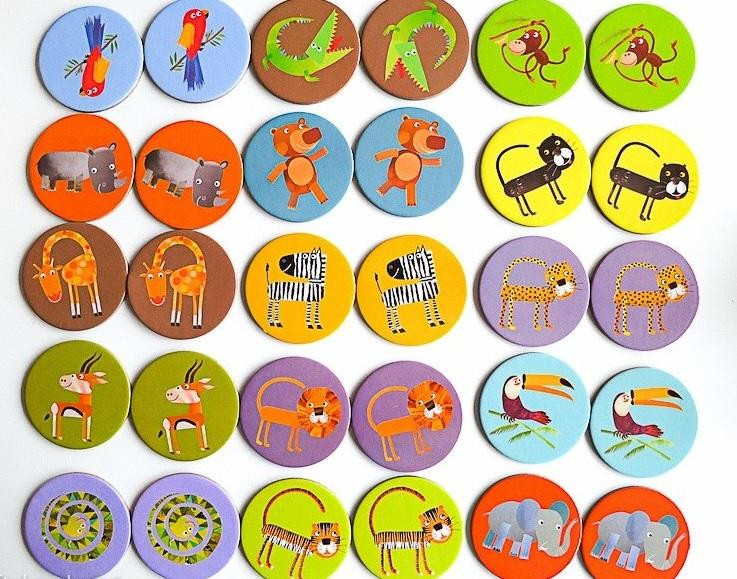 Joc memorie Animale din jungla, Djeco [5]