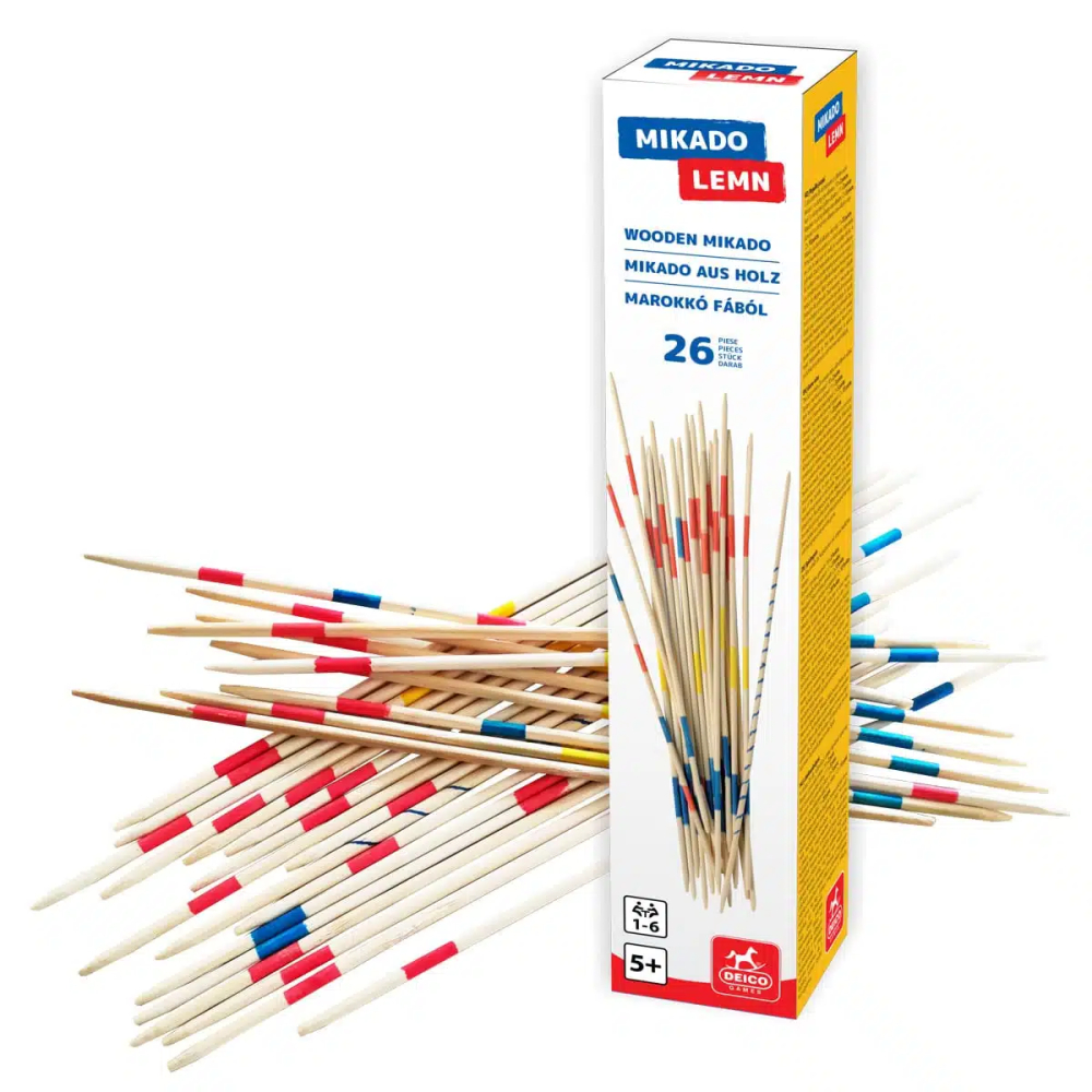 Joc Mikado clasic din lemn – 26 betisoare (1–6 jucatori) [2]