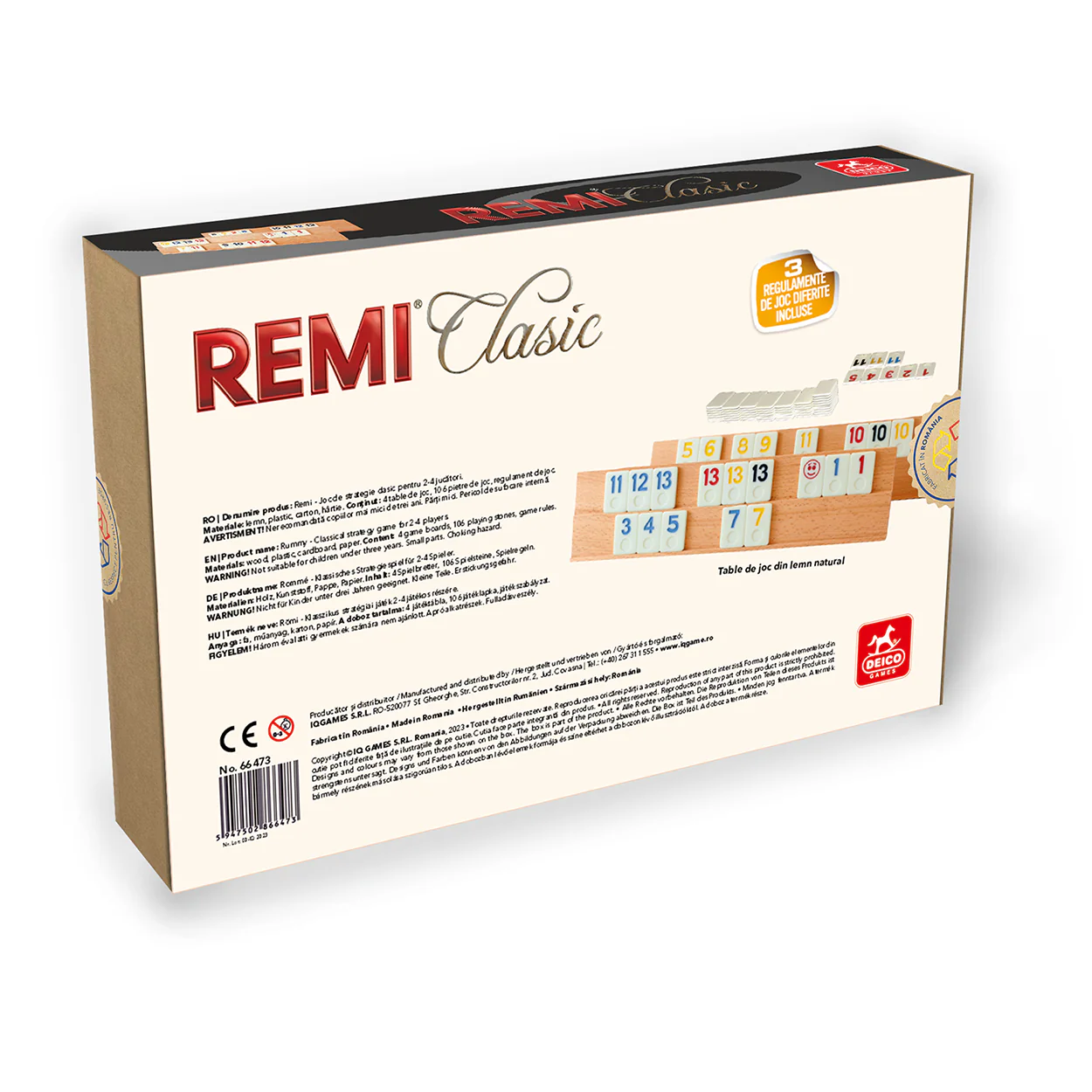 Joc Remi Clasic – Table Lemn si 112 Piese [2]