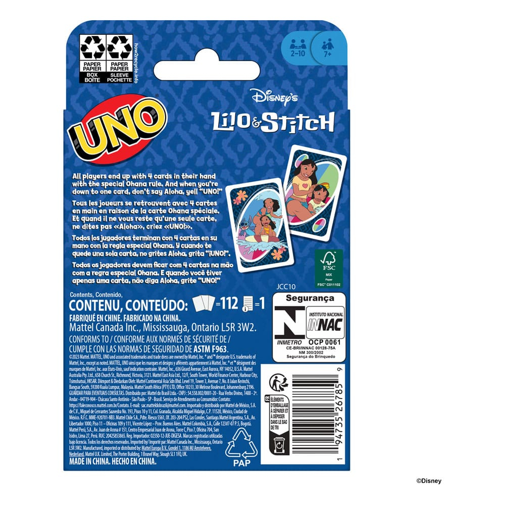Joc UNO Lilo & Stitch Card Game Disney 112 carti [5]